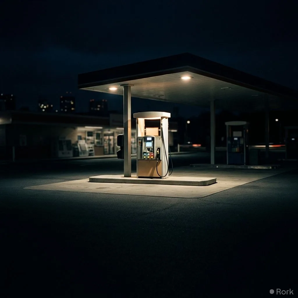 AI-generated illustration: Oil prices take a hit: Crude futures fall 1% as US-Iran tensions ease