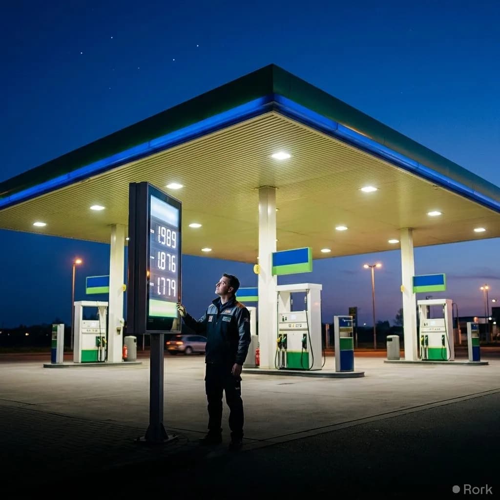 AI-generated illustration: Petrol price drops by Re1, diesel price climbs by Rs3.37 per litre New prices effective immediately No change in petrol