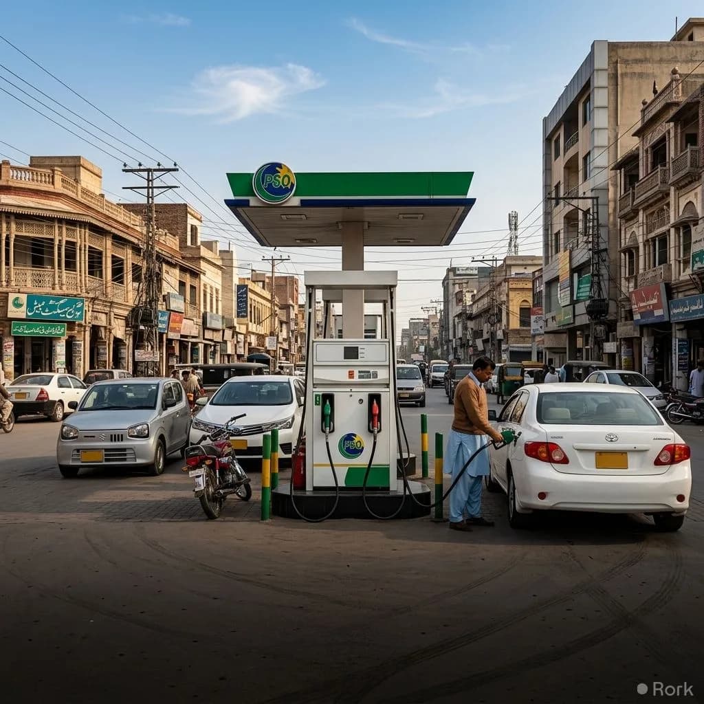 AI-generated illustration: Petrol Prices Drop, Diesel Rises in Latest Government Move