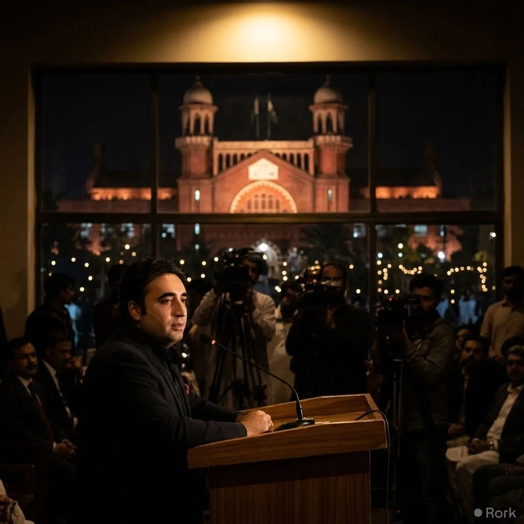 AI-generated illustration: Pakistan's PPP & PML-N Engage in Heated Rhetoric