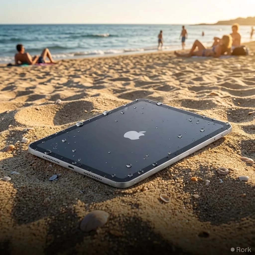 AI-generated illustration: Apple's First Water-Resistant iPad Coming This Year