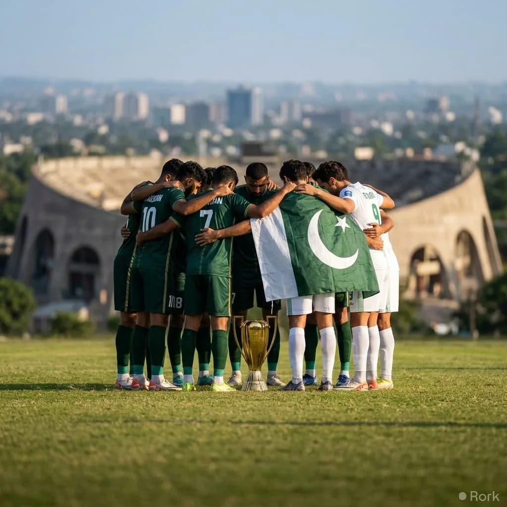 AI-generated illustration: Pakistan Football Team to Participate in FIFA ASEAN Cup