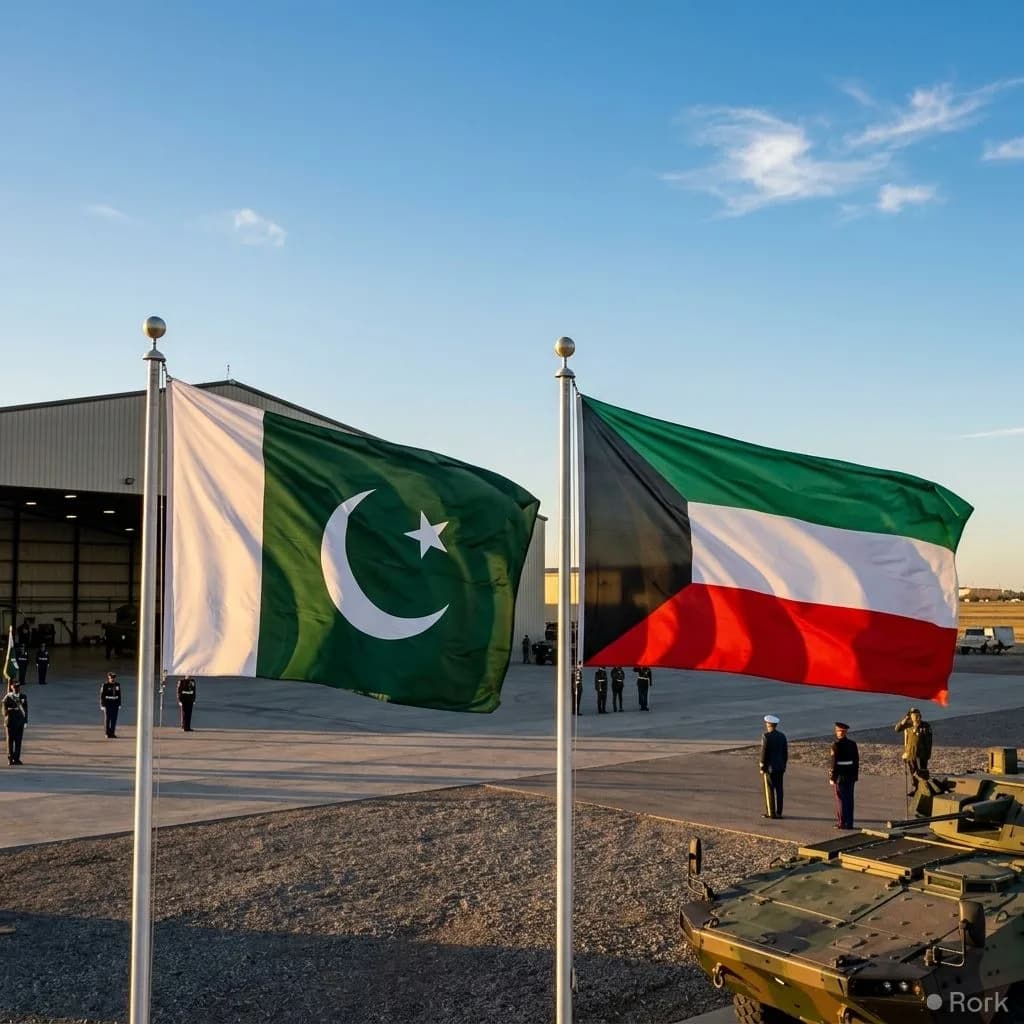 AI-generated illustration: Pakistan, Kuwait Strengthen Defence Ties