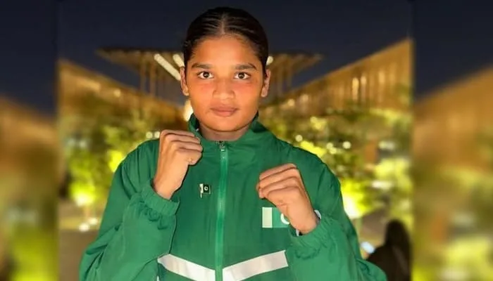 AI-generated illustration: Fatima Zahra Wins Pakistan's First Commonwealth Games Boxing Medal