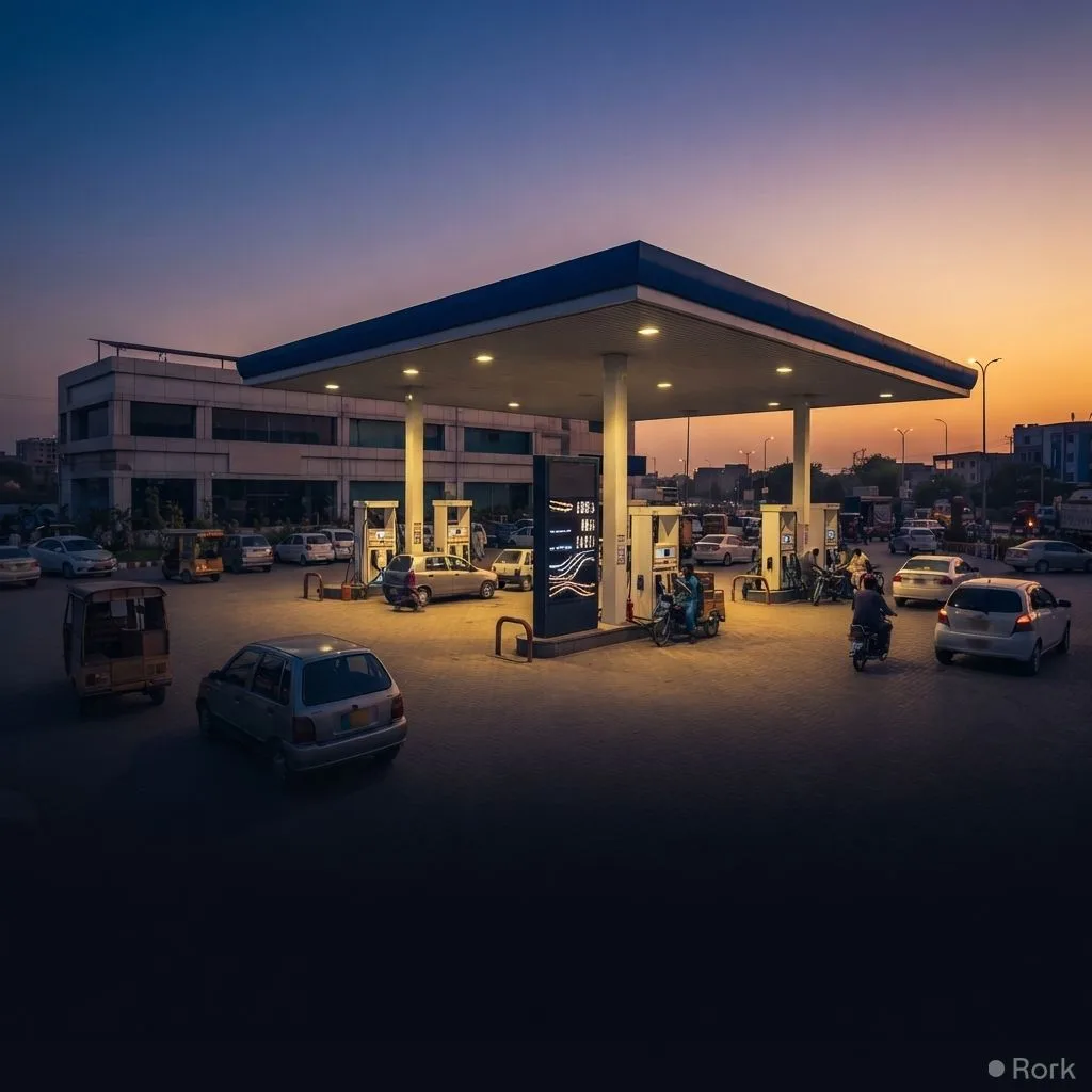 AI-generated illustration: Fuel Prices Rise: Petrol Up Rs1.09, Diesel by Rs2.42