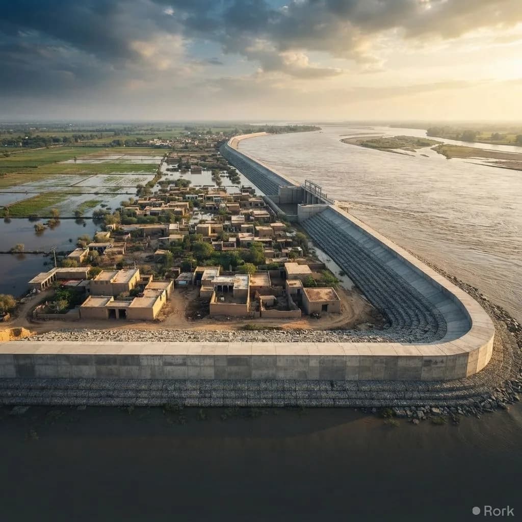 AI-generated illustration: Pakistan Unveils Rs. 700 Billion Plan to Prevent Future Floods