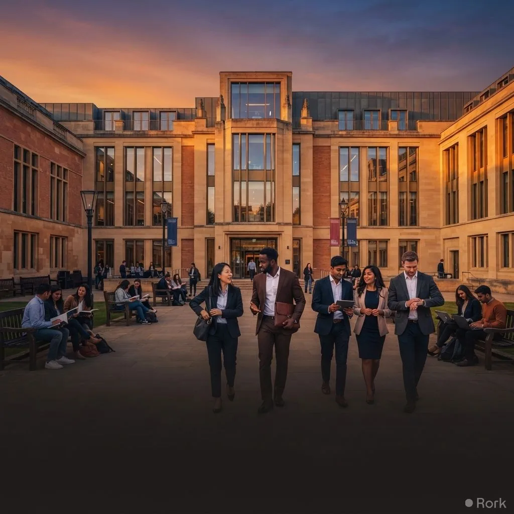 AI-generated illustration: Oxford Skoll MBA Scholarship 2027 Now Open