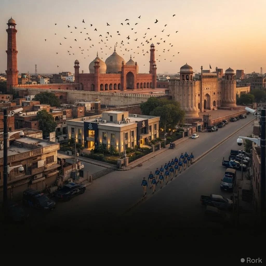 AI-generated illustration: Lahore Ranks 63rd Among World's Safest Major Cities in 2026