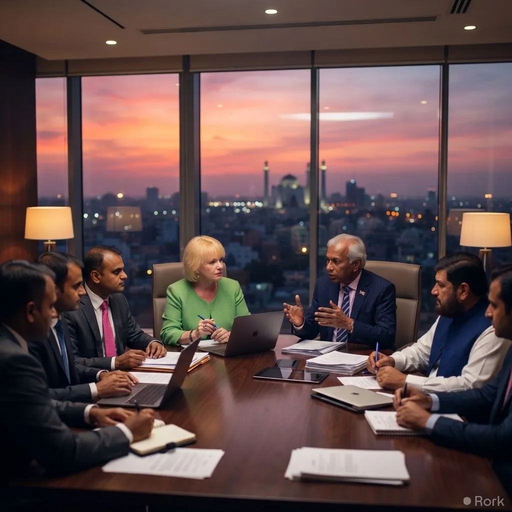 AI-generated illustration: US Business Delegation Explores Investment Opportunities In Pakistan