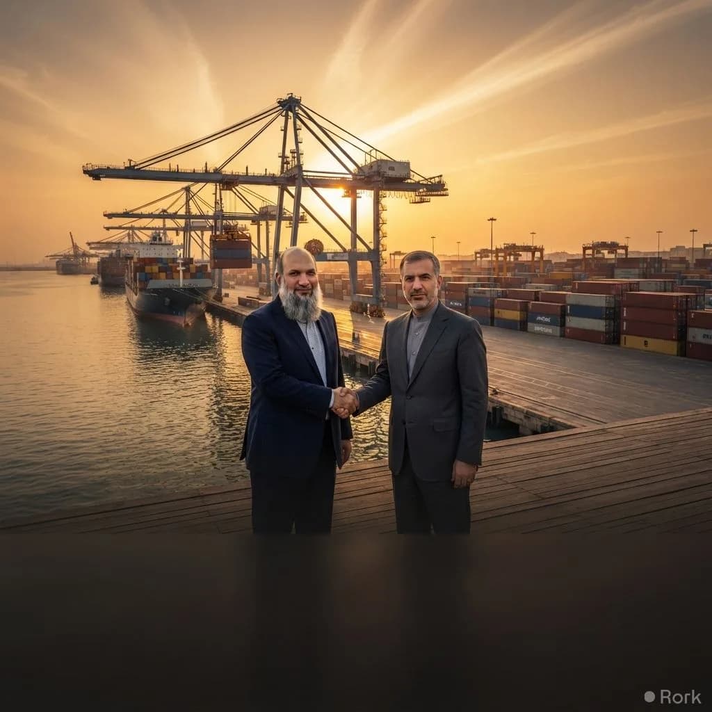 AI-generated illustration: Pakistan‑Iran Commit to Boost Bilateral Trade to $10 Billion