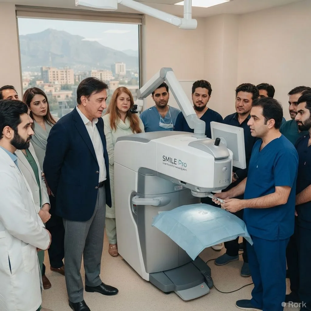 AI-generated illustration: KPK Introduces Advanced SMILE Pro Laser Eye Treatment System