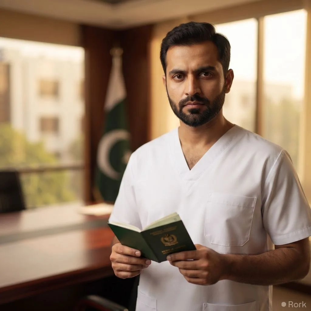 AI-generated illustration: PMDC Bars Afghan Medical Graduates From Practicing in Pakistan